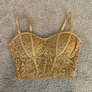 Lace crop top